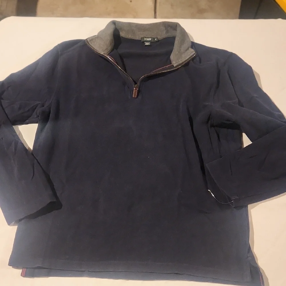 J. Crew Navy and Gray Pullover